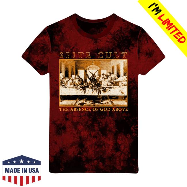 Official Spitecult Merch Spite Cult The Absence Of God Above Tie Dye T-Shirt