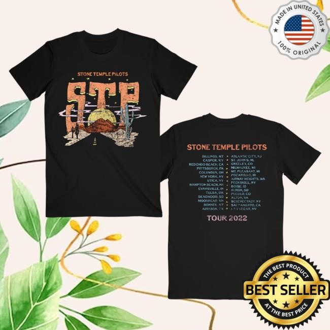 Desert Highway '22 Itinerary New T-Shirt Stone Temple Pilots Store