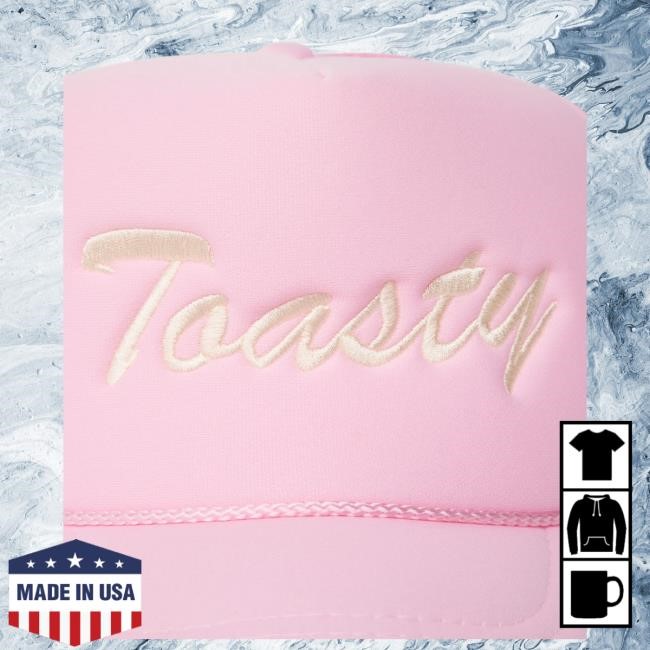 Official Toast Merch Toasty Trucker Hat Soft Pink