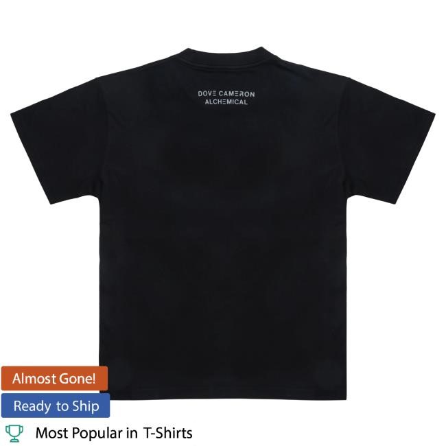 Official Dove Cameron Alchemical Ss Tshirt - Black Acid Wash