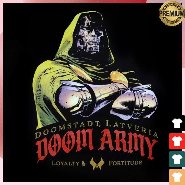 Official Heroes And Villains Forge Series Marvel Doctor Doom Army Forge Tees
