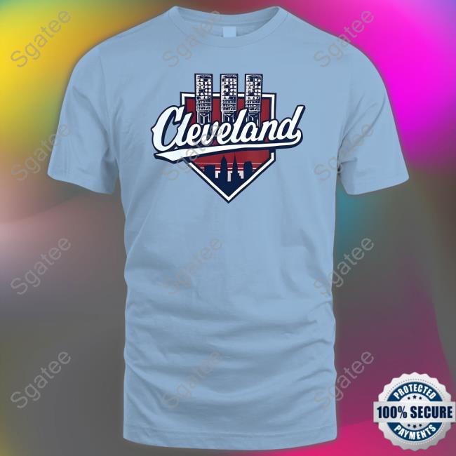 Cleveland Baseball Lights Beige Sweatshirt Gv Art Work Store