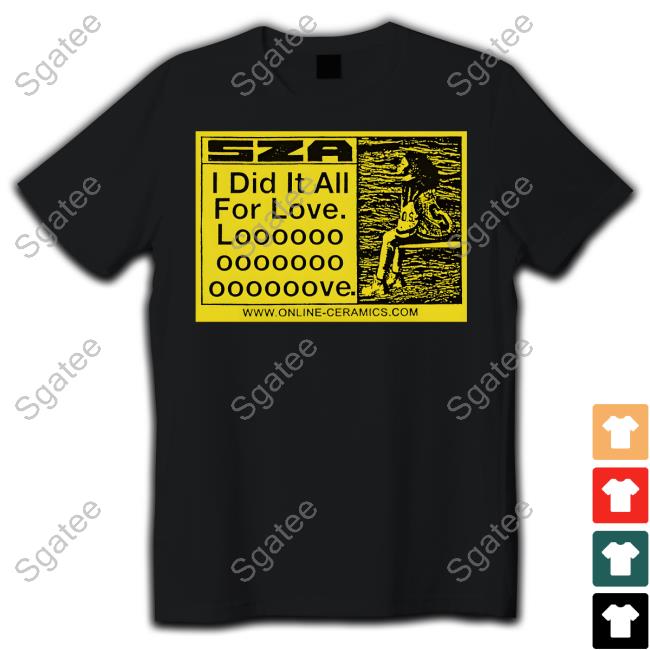 Official Txdxe Merch North American Tour Sza All For Love Tour Hoodie