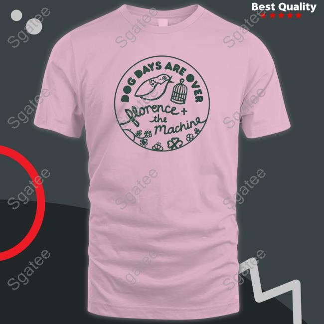 Official Florence And The Machine Dog Days Are Over Pink Tee Shirt