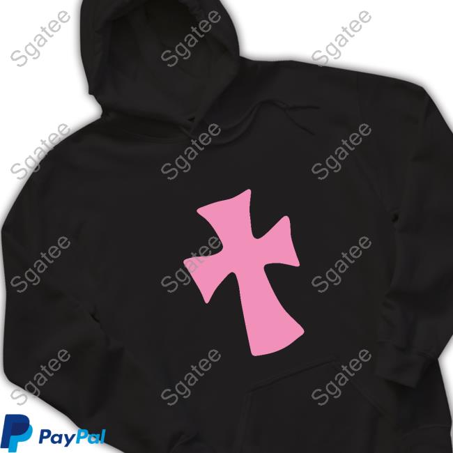 Lil Uzi Merch Pink Cross Tee Shirt Liluziofficial