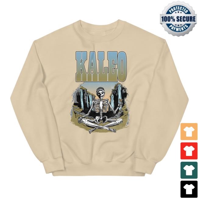Official Kaleo Merch Shop | Meditating Skeleton Pullover Sweatshirt | Kaleo Clothing Apparel Officialkaleo