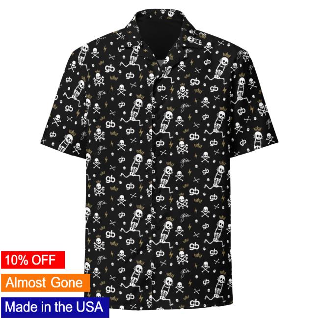 Official Glenn Beck Merch Store STF Logo Print Hawaiian Tee - Black Glenn Beck Apparel Clothing Shop GlennBeck