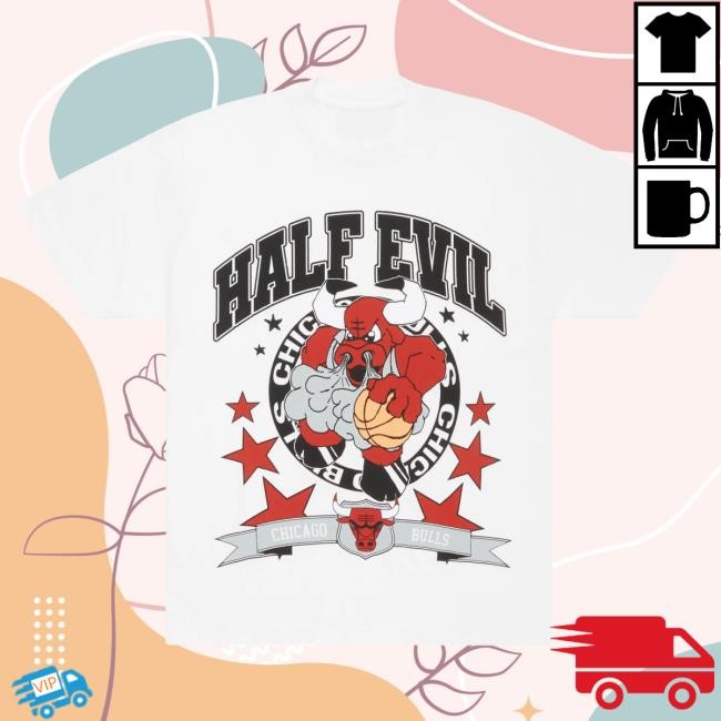 Official Half Evil Merch Store Half Evil Bulls Cartoon Character Top Shirt HalfEvil